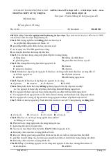 Đề thi Giữa kì 1 Hóa học 10 năm 2025-2026 trường THPT Lý Tự Trọng (Đà Nẵng)